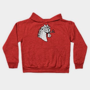 head of a rare unicorn2 Kids Hoodie